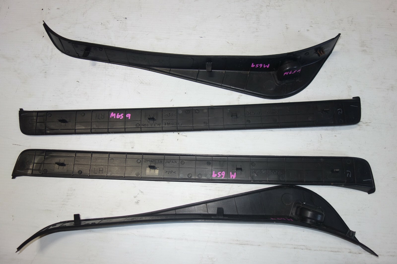 JDM 05-09 GENUINE SUBARU LEGACY B4 OEM DOOR SILLS SCUFF PLATES STEPS SILL