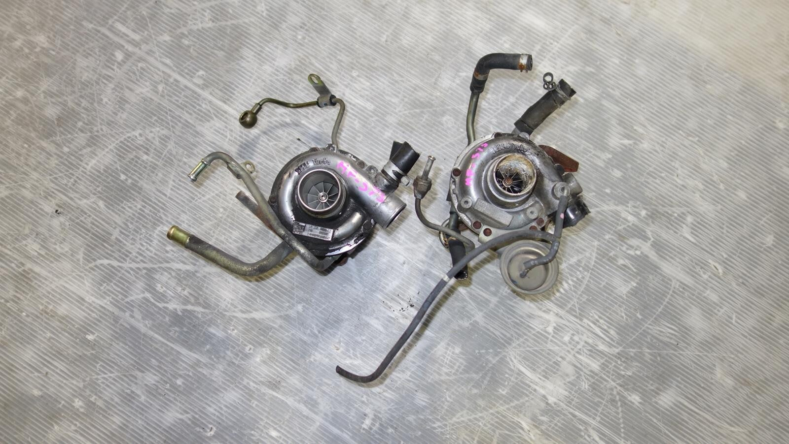JDM Subaru Legacy VF31 VF32 OEM Turbo Chargers Twin Turbo EJ206 EJ208 2000-2004