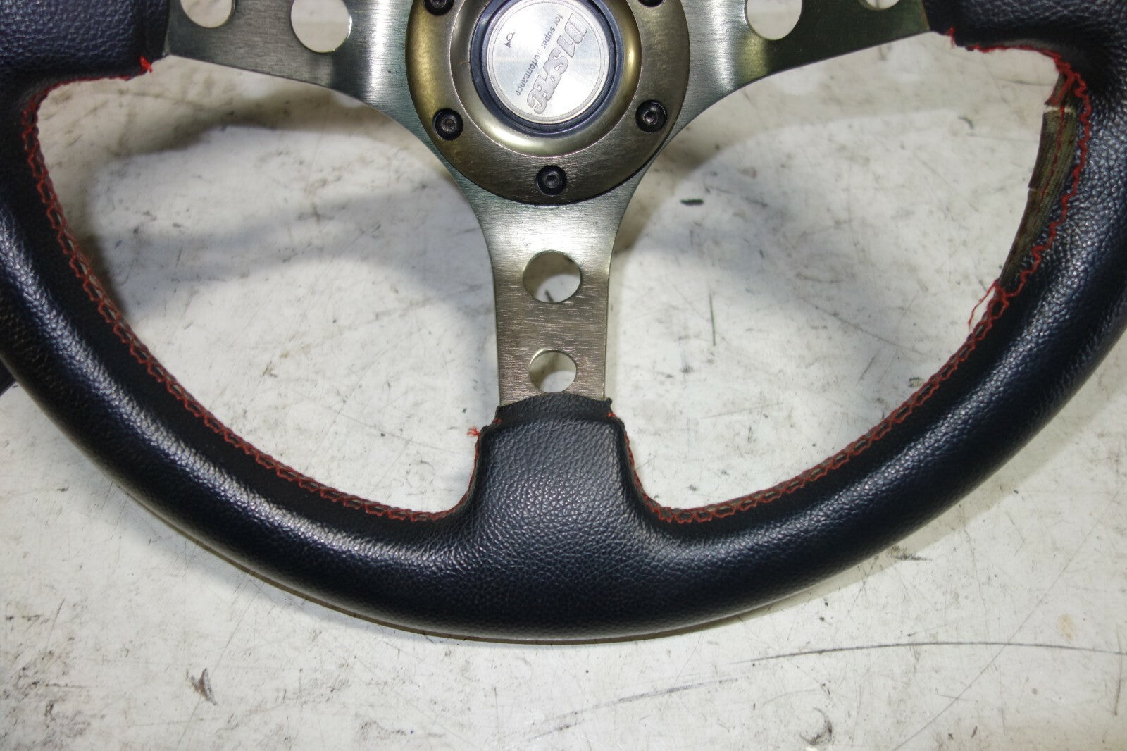 JDM Lexus IS300 3-Spoke Steering Wheel Red Stitched D1 Spec SXE10 2001-2005