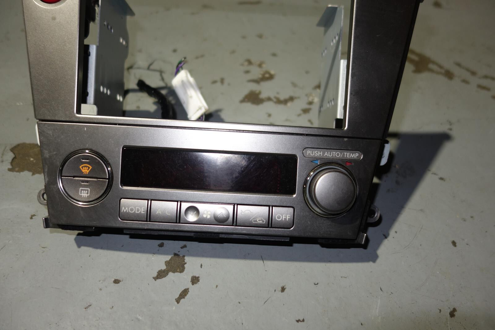 JDM Subaru Legacy Outback Climate Control Dual Double Din Bezel Hazard 2005-2009