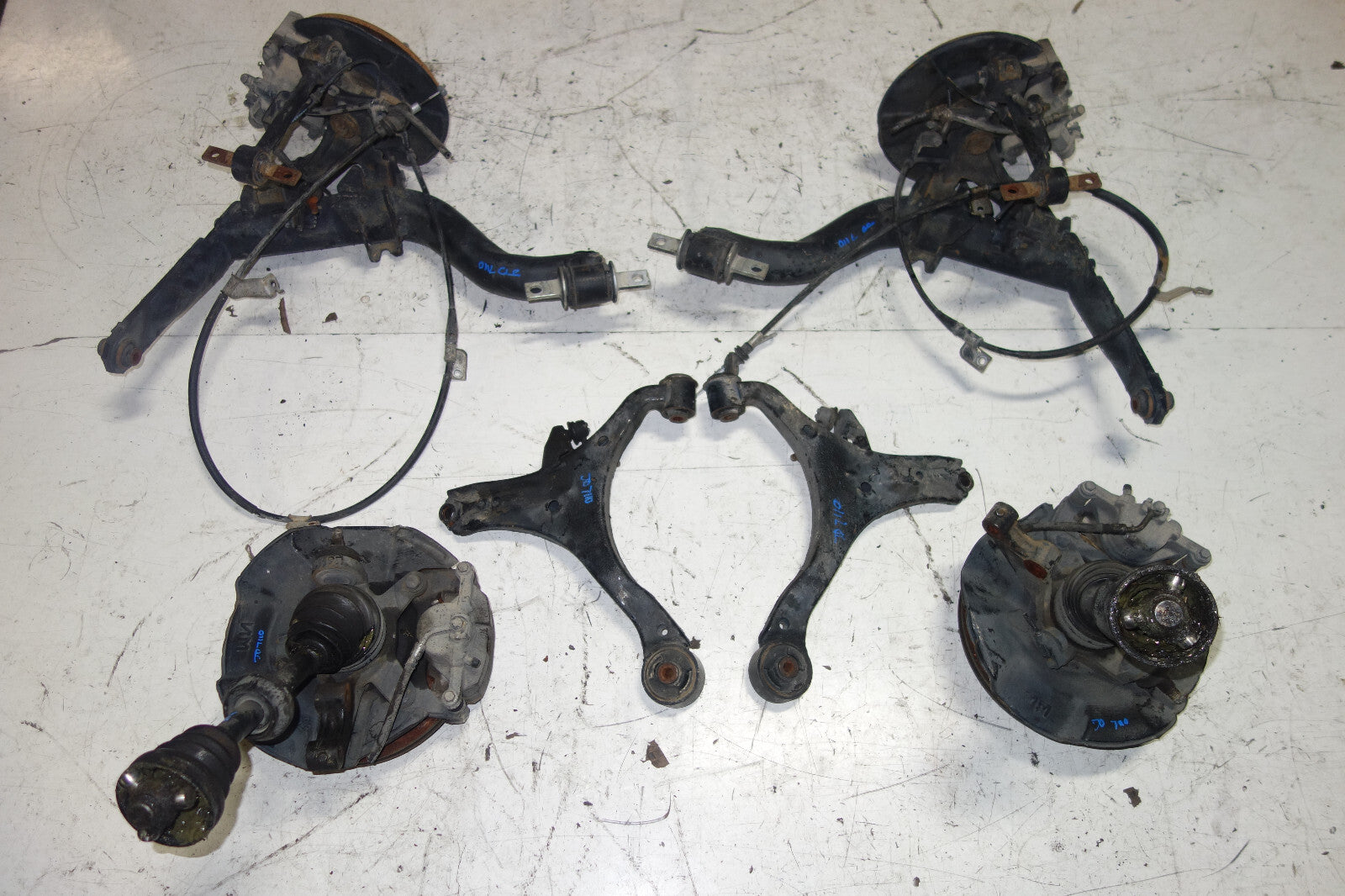 JDM Acura RSX DC5 5 Lug Brake Calipers Spindles Hub Trailing Arm 2002-2006 Civic
