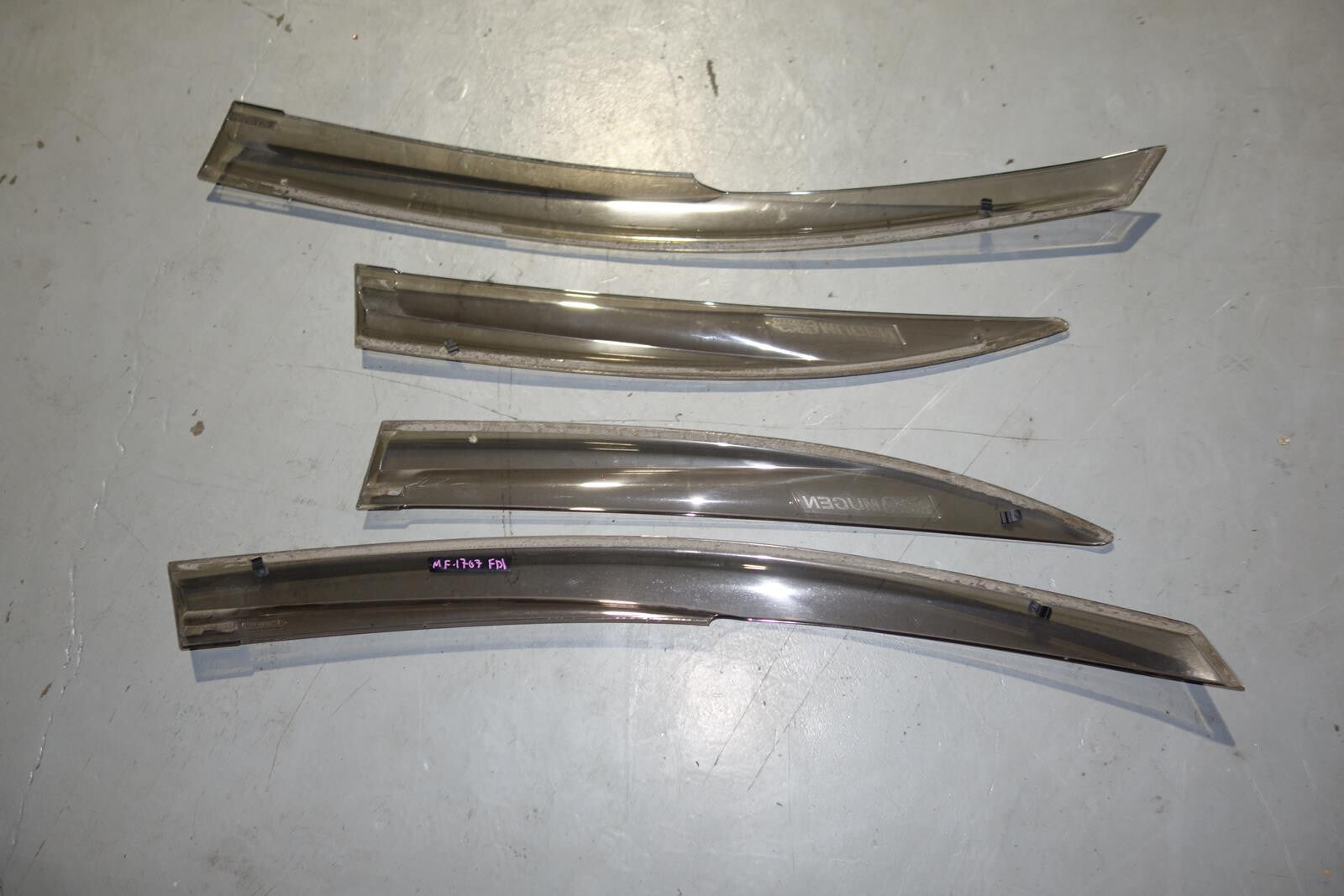 JDM Honda Civic Type R FD2 Acura CSX Mugen Window Visors Rain Guards 2006-2011