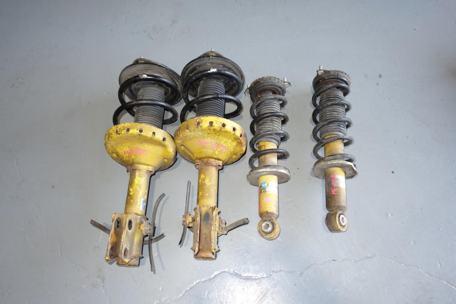 JDM Subaru Legacy Bilstein Yellow Shocks Struts Springs 2005-2009 MF-840