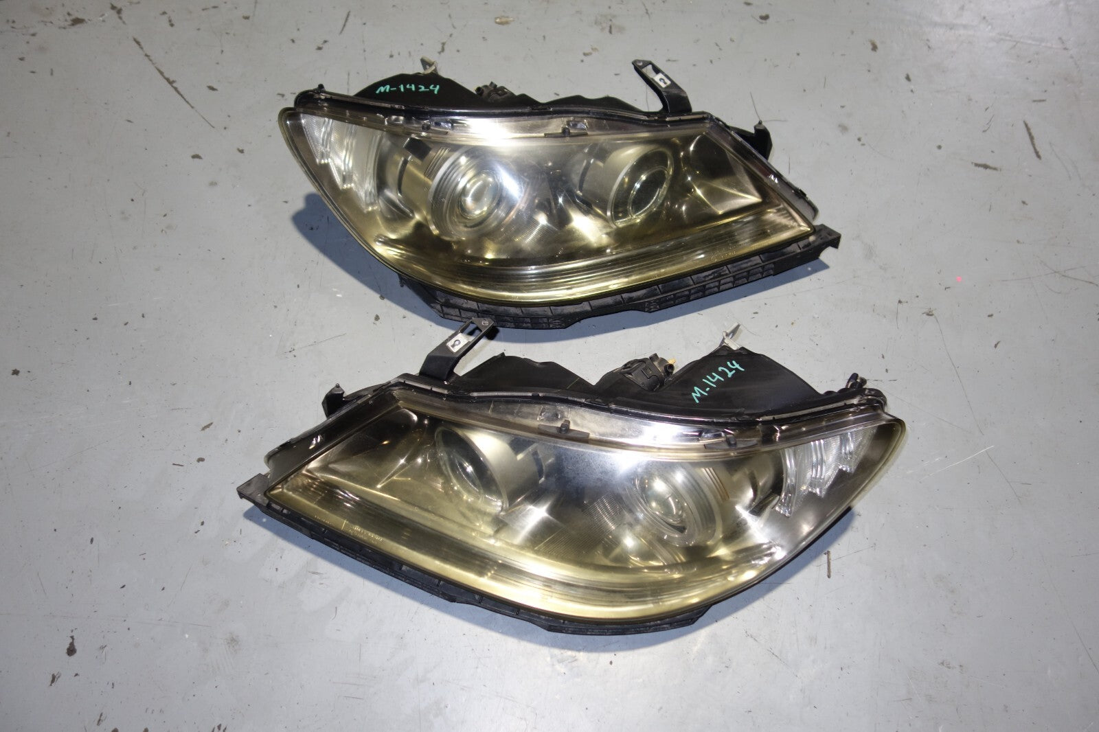 JDM 05-08 GENUINE ACURA RL CLEAR OEM HID HEAD LIGHTS KB1 HEADLIGHTS PAIR LH & RH