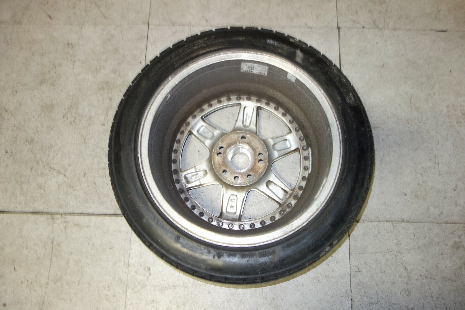 JDM Linea Sport Rim Single Tire 5x114.3 17x8 + 45 Offset Used Japan Mags