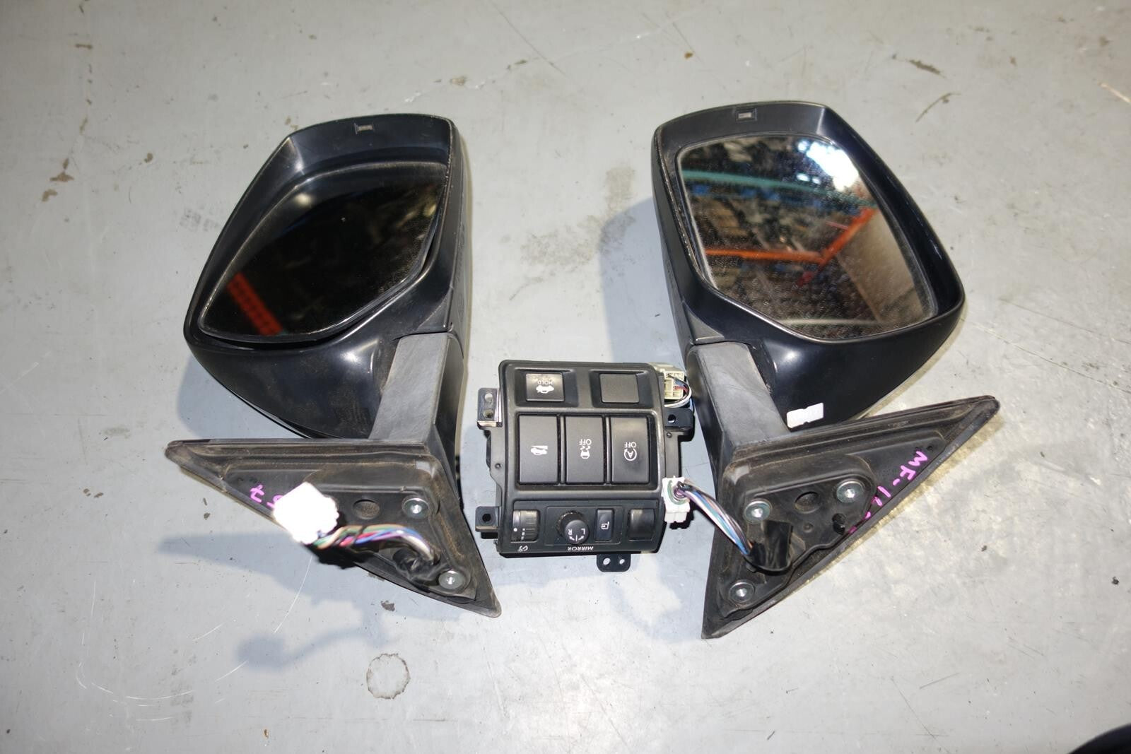JDM Subaru Legacy Power Folding Door Mirrors Lights With Switch BRM 2010-2014