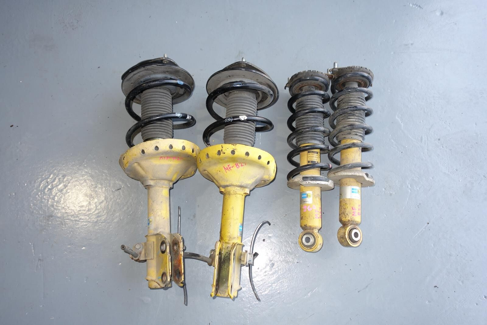 JDM SUBARU LEGACY BILSTEIN SPEC-B SHOCKS FRONT & REAR STRUTS COIL 05-2009 MF-827