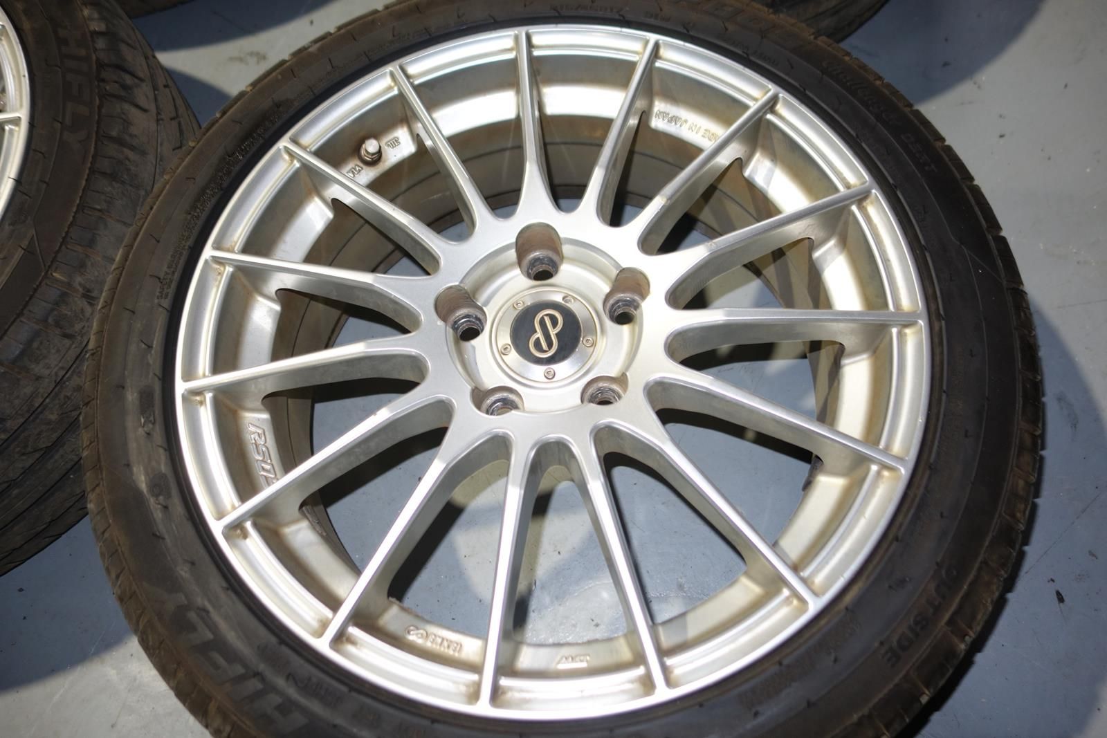 JDM Enkei RS05 Wheels Rims Mags 5x114.3 17x7 +45 Offset Japan