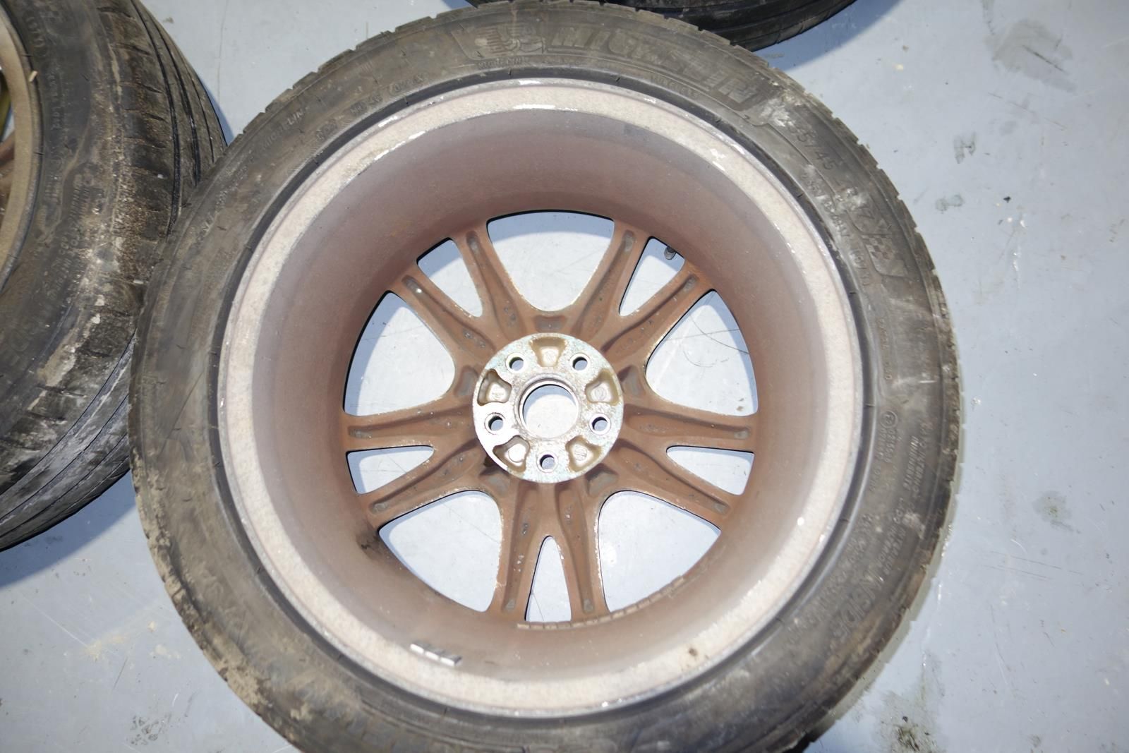 JDM Subaru Impreza WRX STI GDB Gold Enkei 5x100 Wheels Brembo