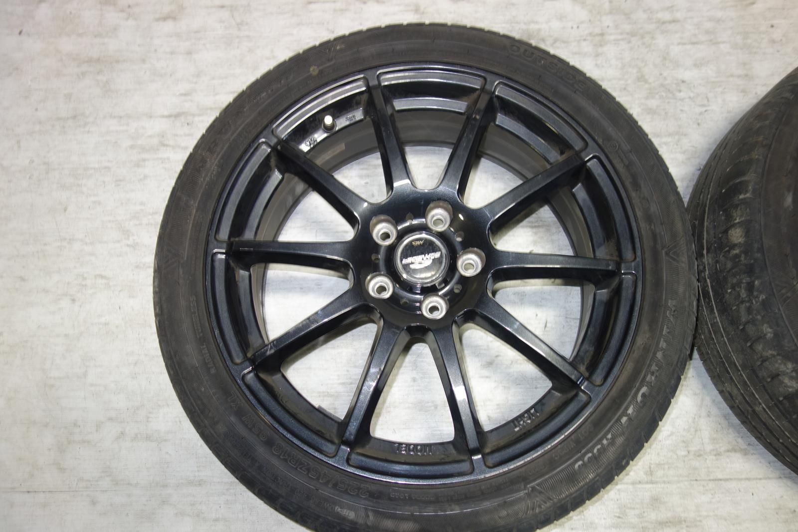 A-Tech Schneider Rims Wheels Tires 5x114.3 18x7 +55 Offset